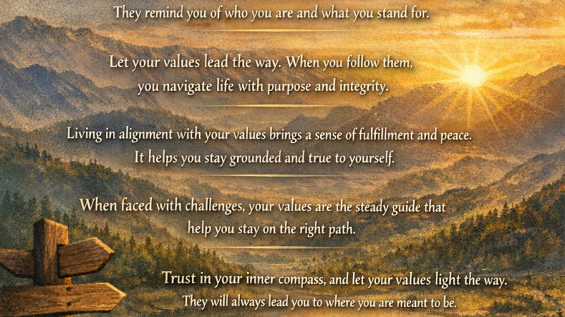 Values Are Your Inner Compass